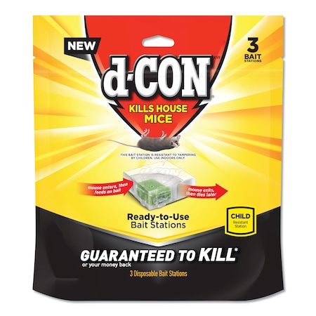D-Con® Disposable Bait Station, 3 x 3 x 1.25, PK6 19200-99427